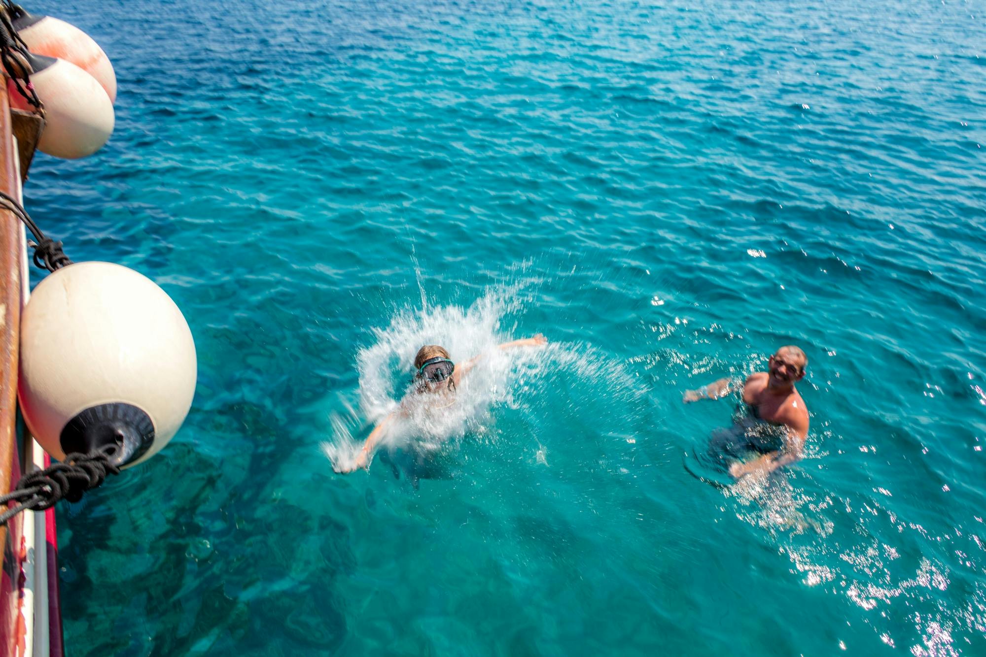 Kefalos Bay boat trip with lunch and fishing time