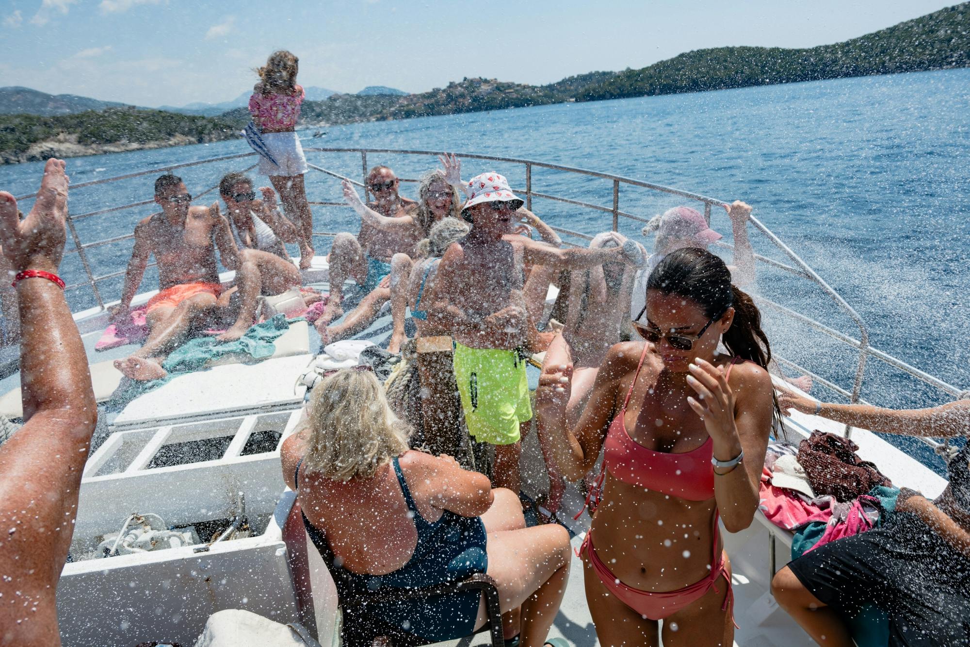 Boat trip from Corfu to Sivota with local lunch, Blue Lagoon and optional transfers