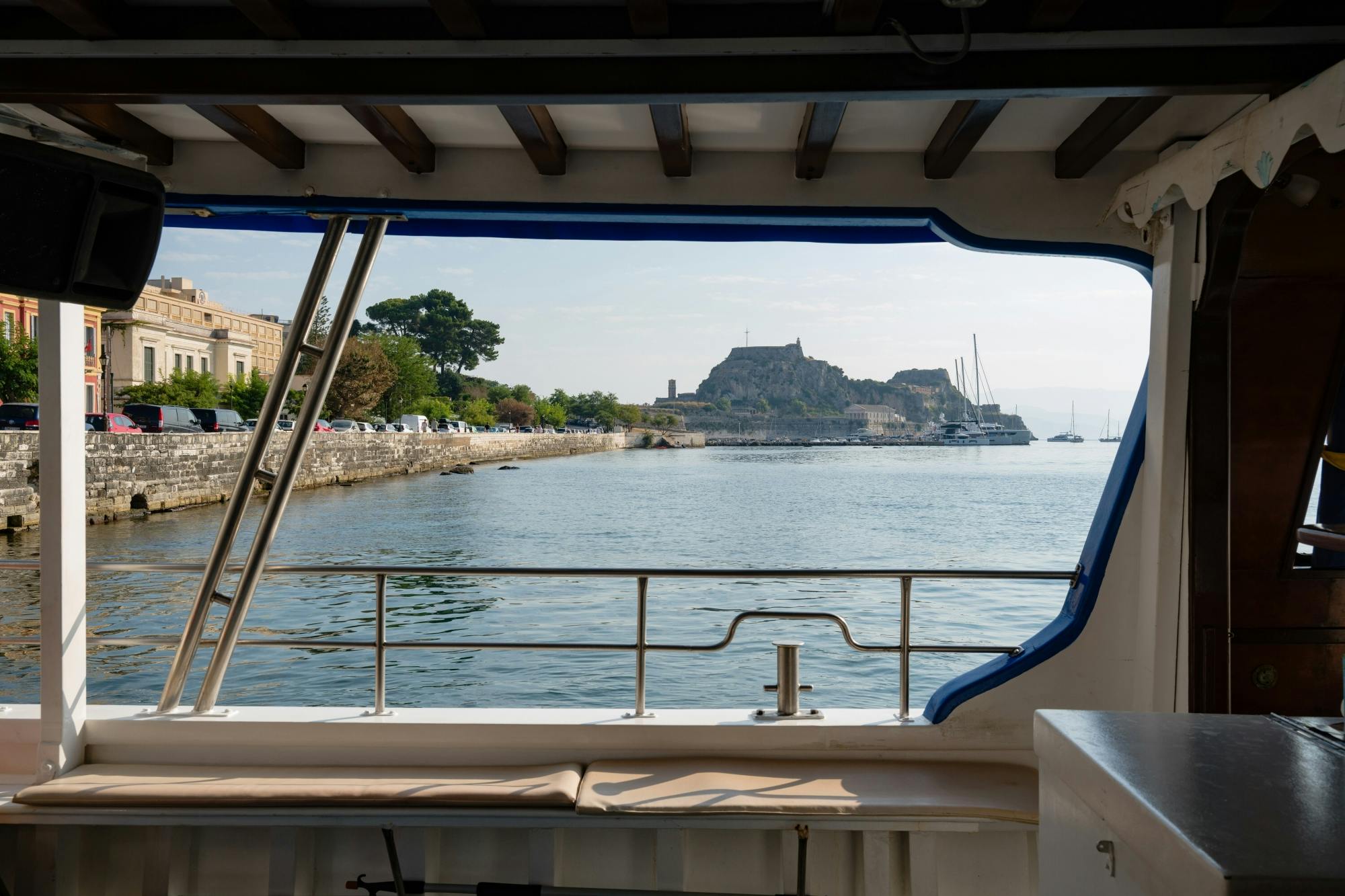 Boat trip from Corfu to Sivota with local lunch, Blue Lagoon and optional transfers