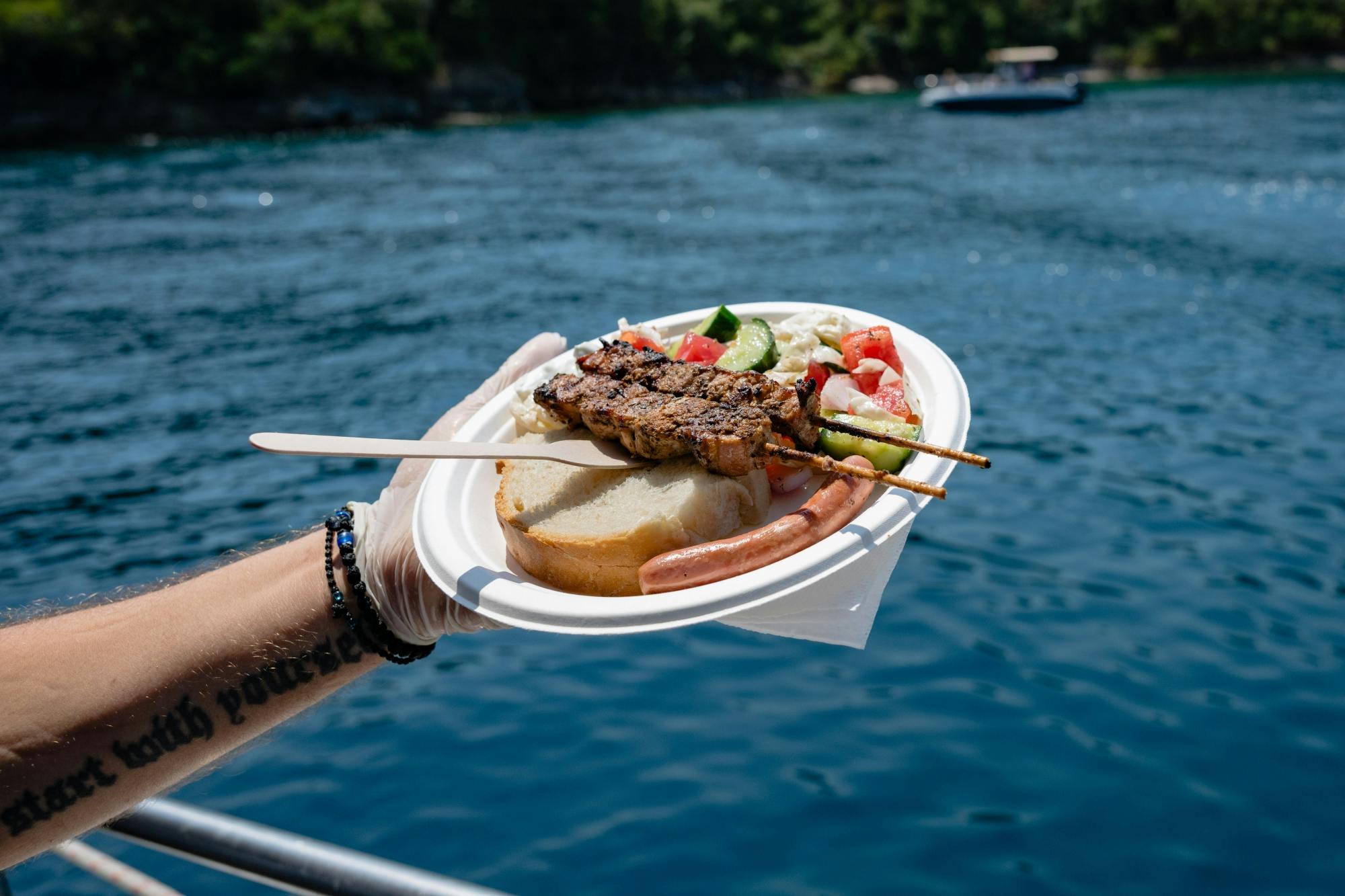 Corfu Blue Caves cruise with swim stops, lunch and optional transfers