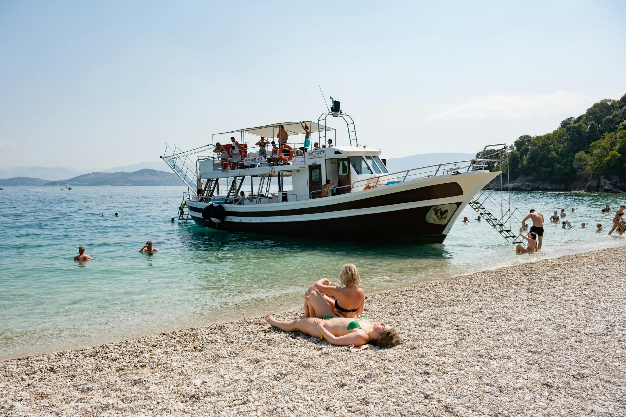 Corfu Blue Caves cruise with swim stops, lunch and optional transfers