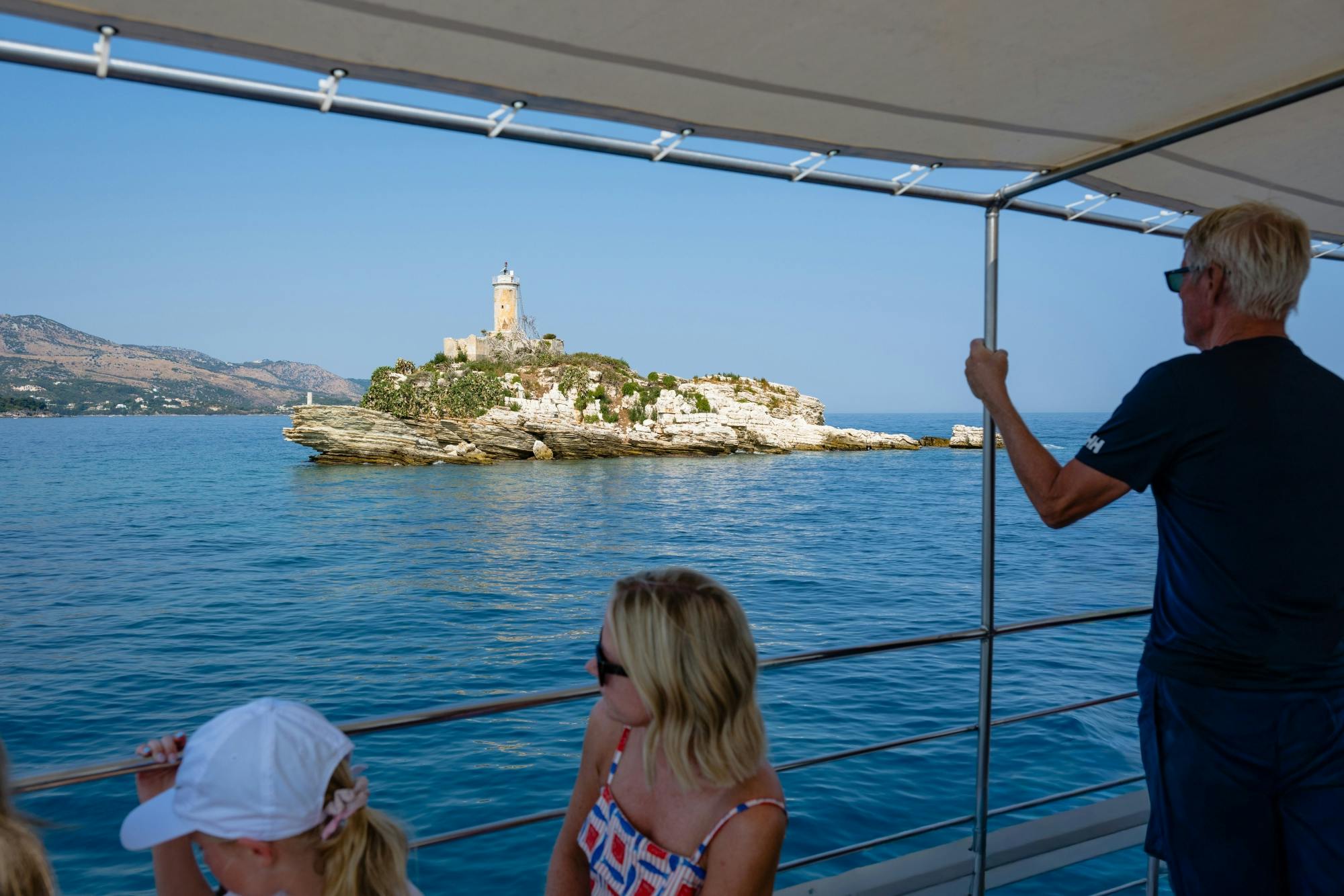 Corfu Blue Caves cruise with swim stops, lunch and optional transfers