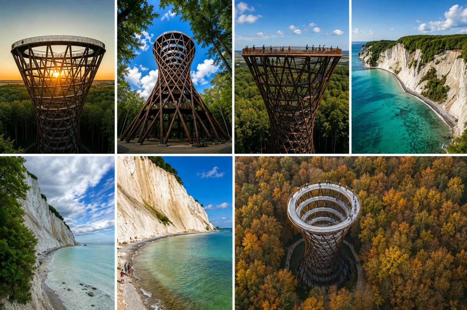 Experiência de dia inteiro em Møns Klint e na Torre da Floresta, com partida de Copenhaga