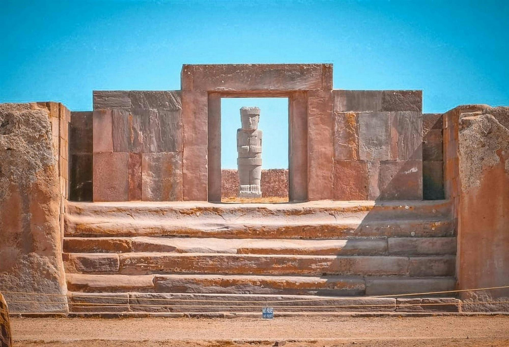 Tiwanaku archaeological site guided day trip from La Paz