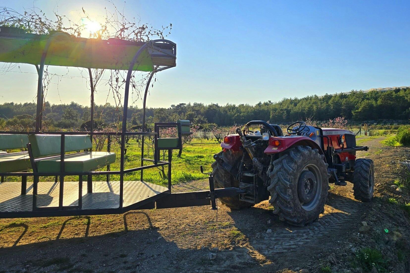 Organic farm visit with local lunch and trailer ride in Turkey