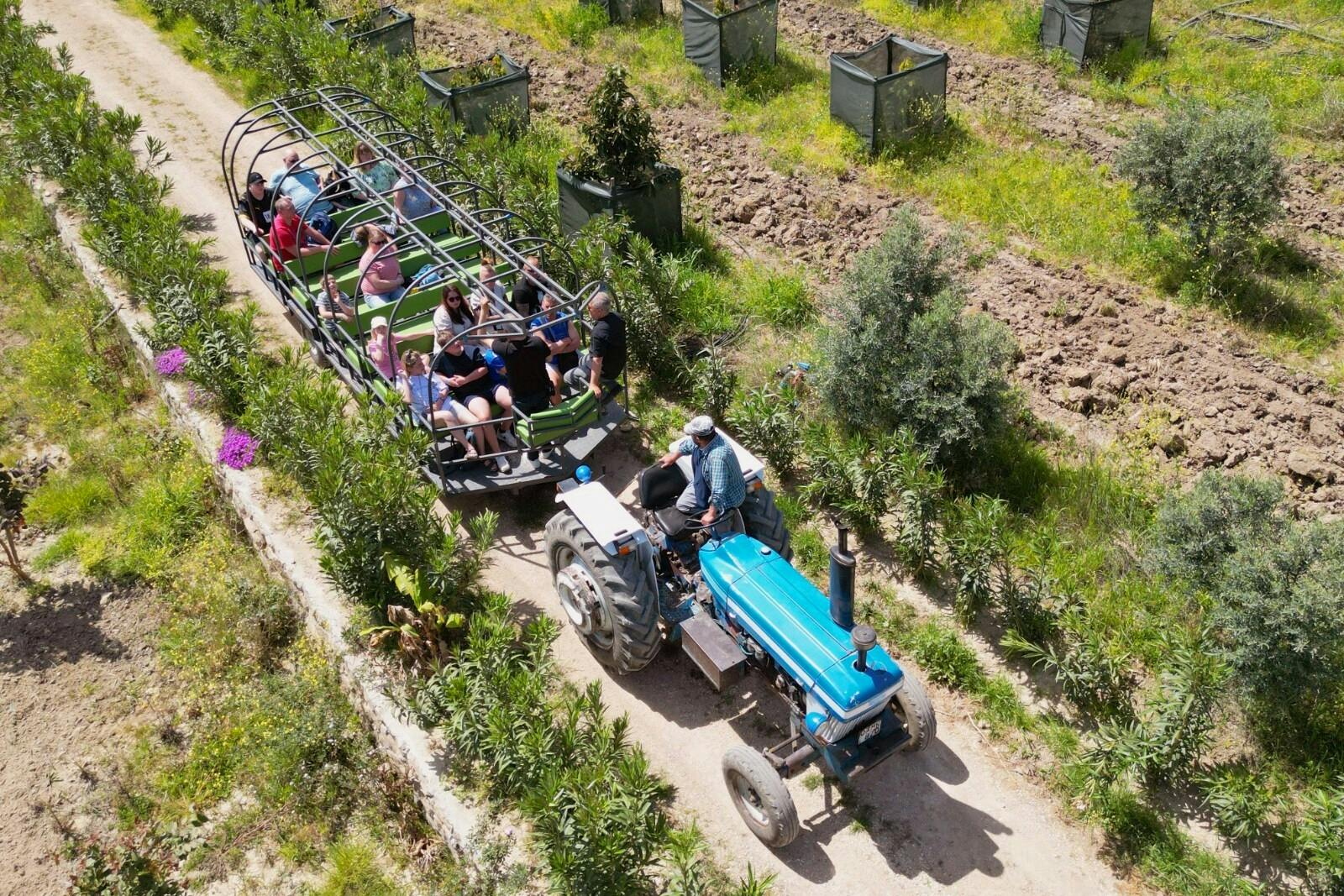 Organic farm visit with local lunch and trailer ride in Turkey