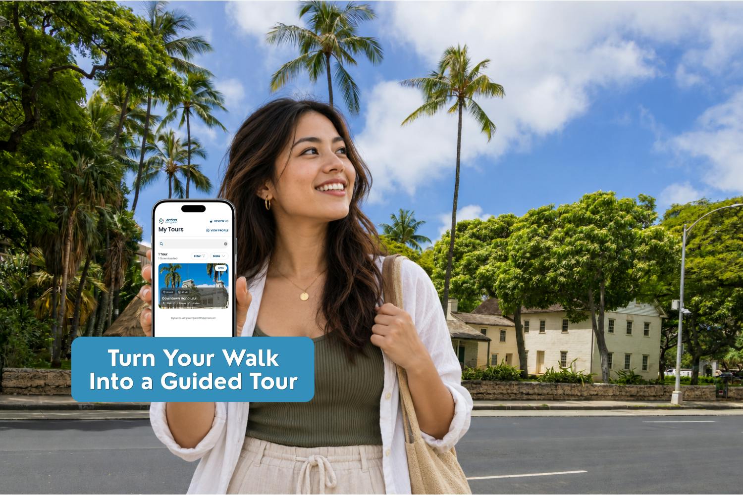 Visite guidée audio à pied du centre-ville d'Honolulu