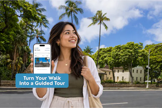 Tour a piedi autoguidato del centro di Honolulu