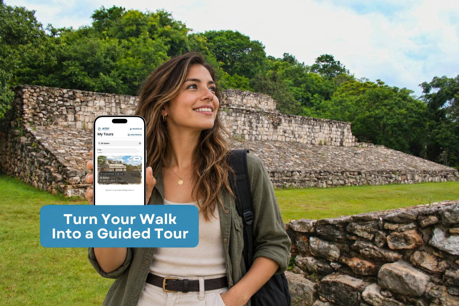 Visite audioguidée à pied de Ek Balam au départ de Cancun