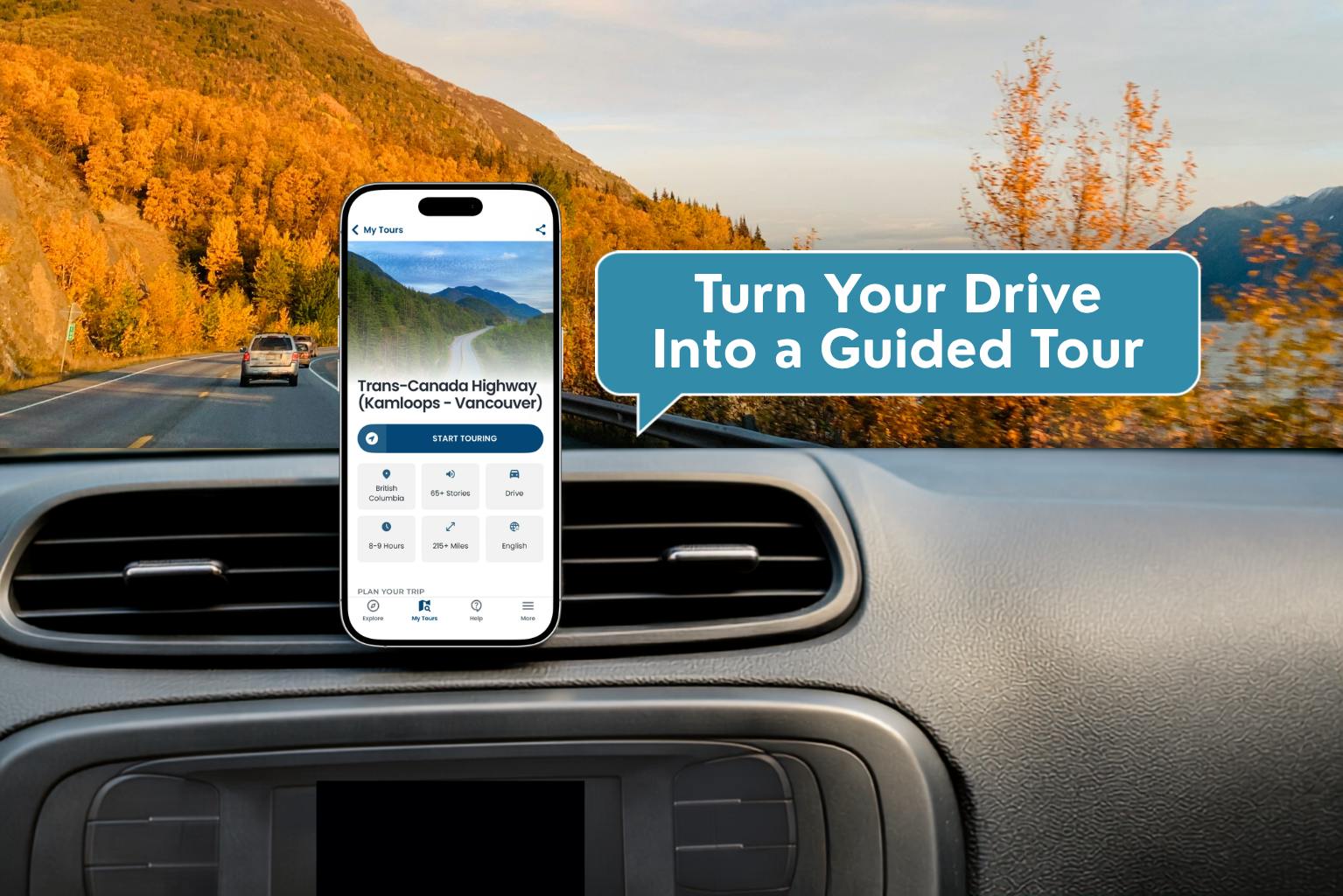 Visite audio autoguidée : La route panoramique de Vancouver à Kamloops