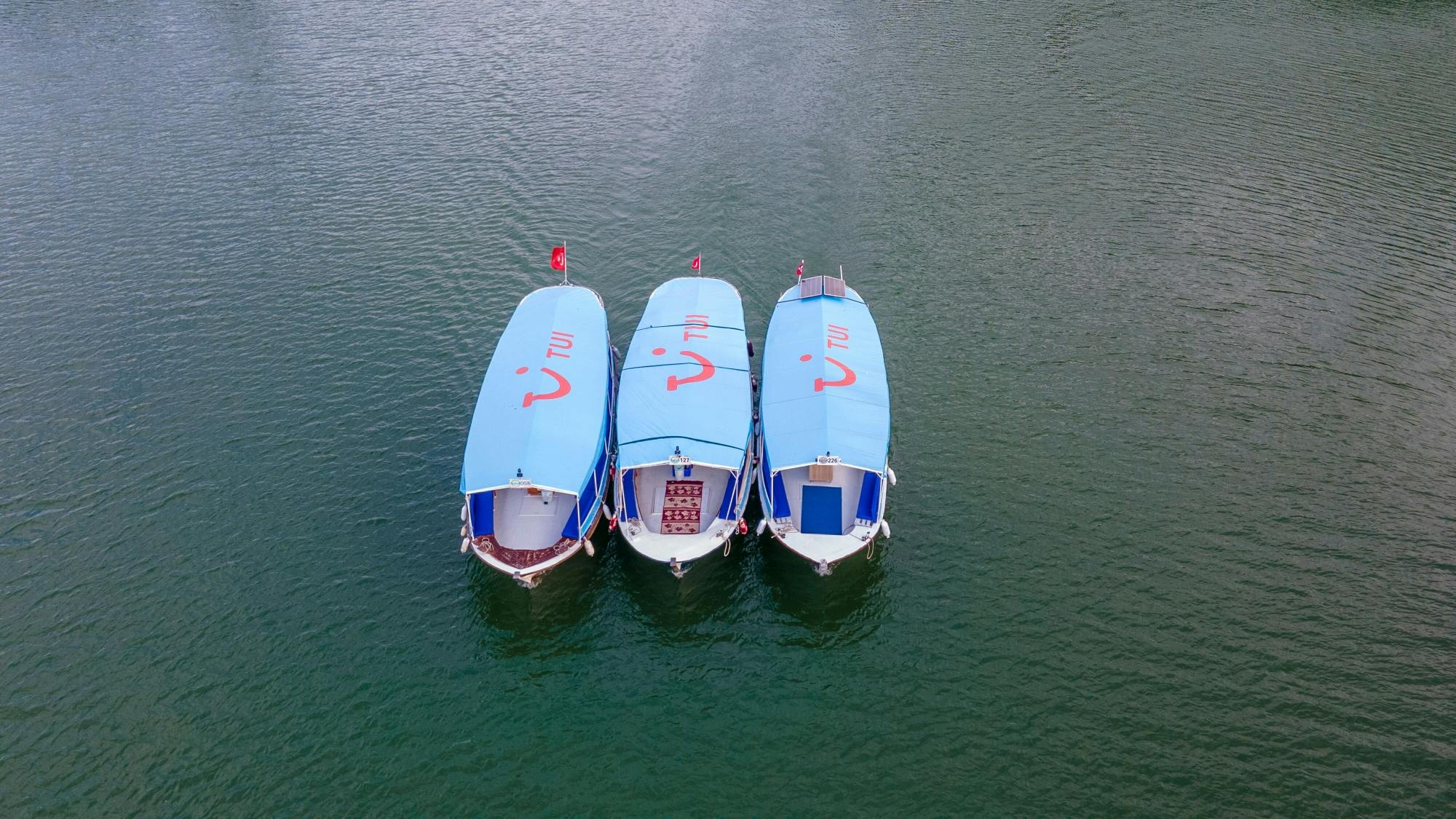 Dalyan riverboat tour with market and Turtle Beach visit
