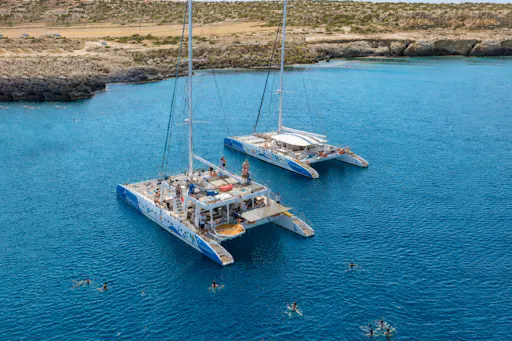 Konnos Bay relaxing catamaran trip