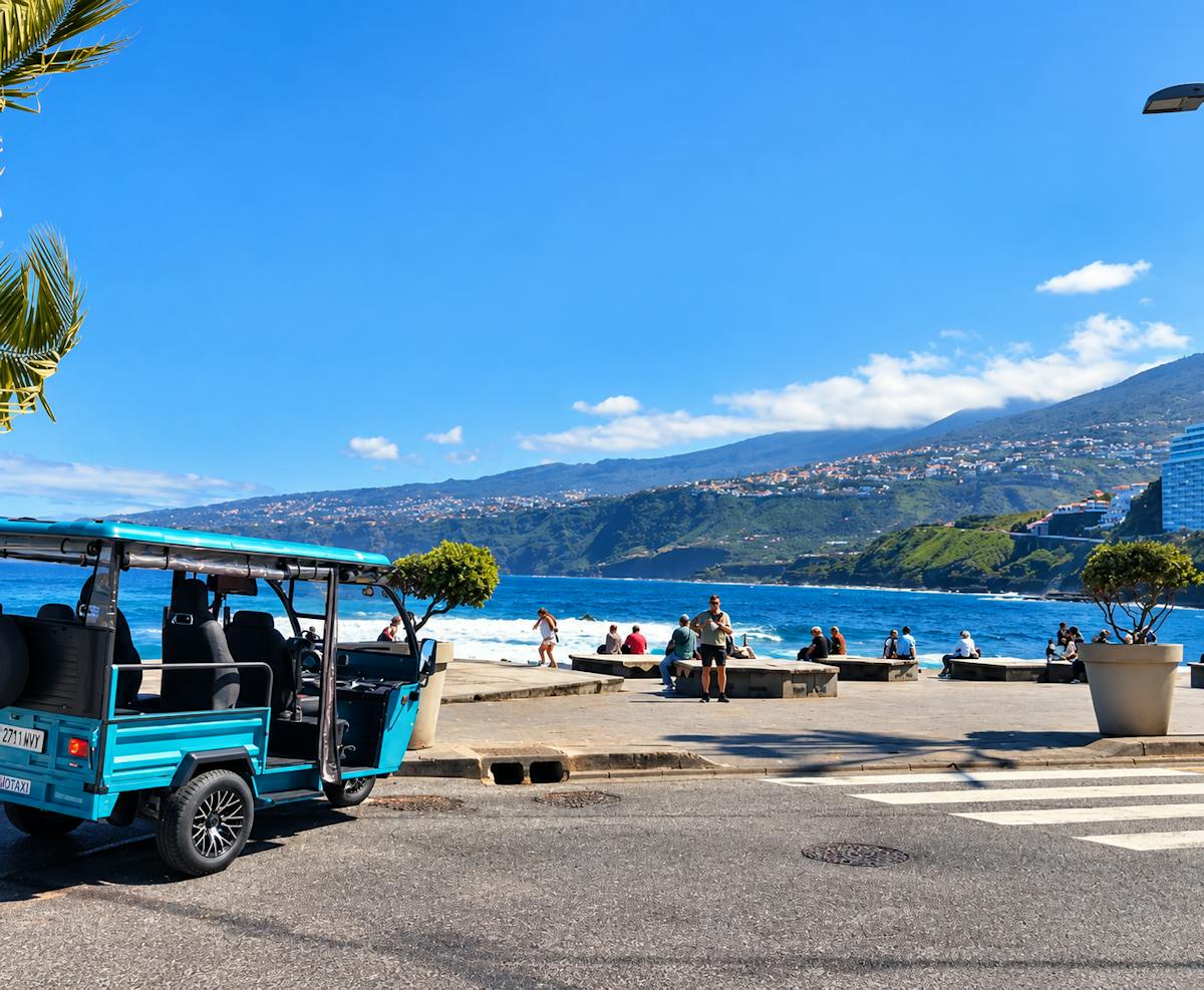 Klassieke tuktuk-tour door Puerto de la Cruz