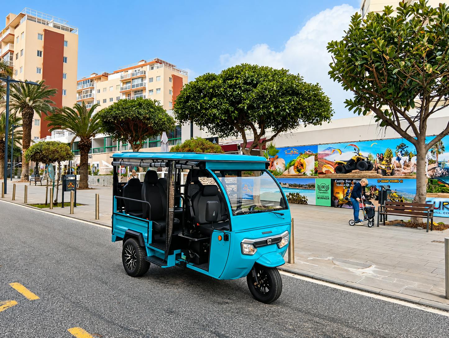 Recorrido en tuk-tuk por Puerto de la Cruz y La Orotava al estilo colonial