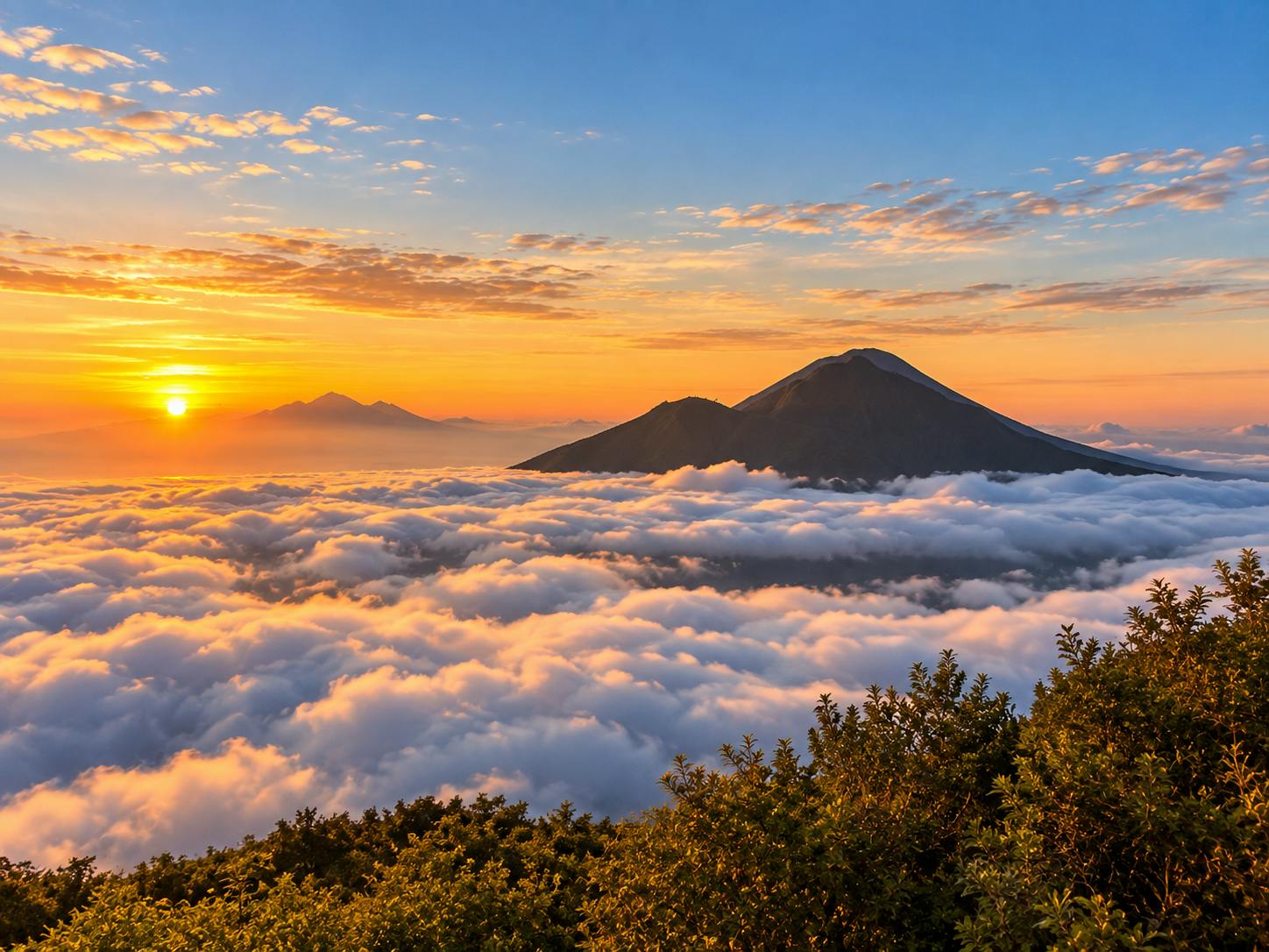 Mount Batur sunrise hike and natural hot springs in Bali