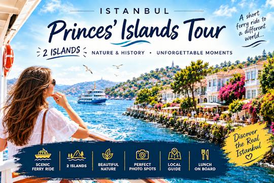 Princes’ Islands guided boat tour with lunch from Istanbul