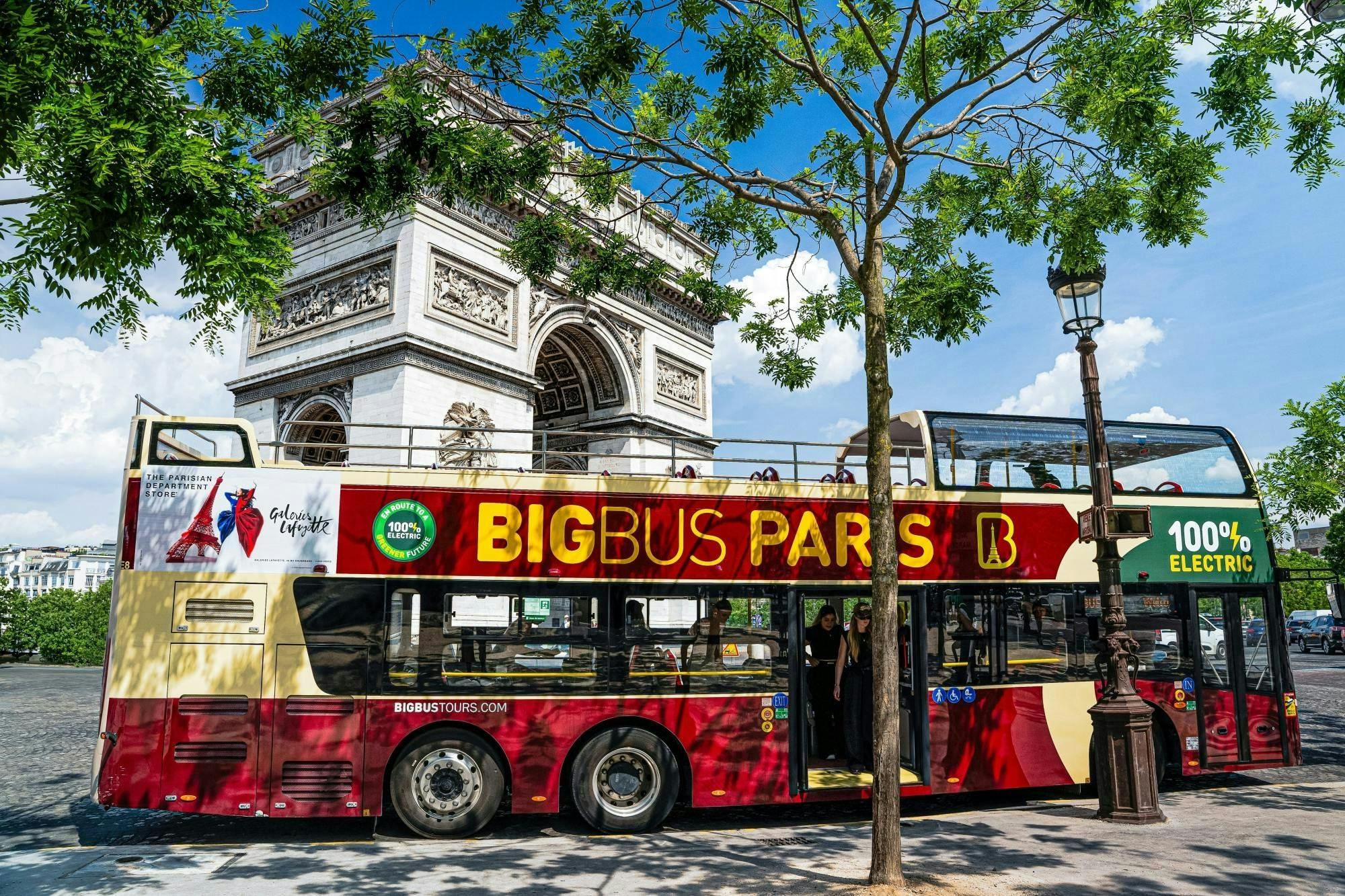 24-hour hop-on hop-off bus and Notre-Dame exterior guided tour
