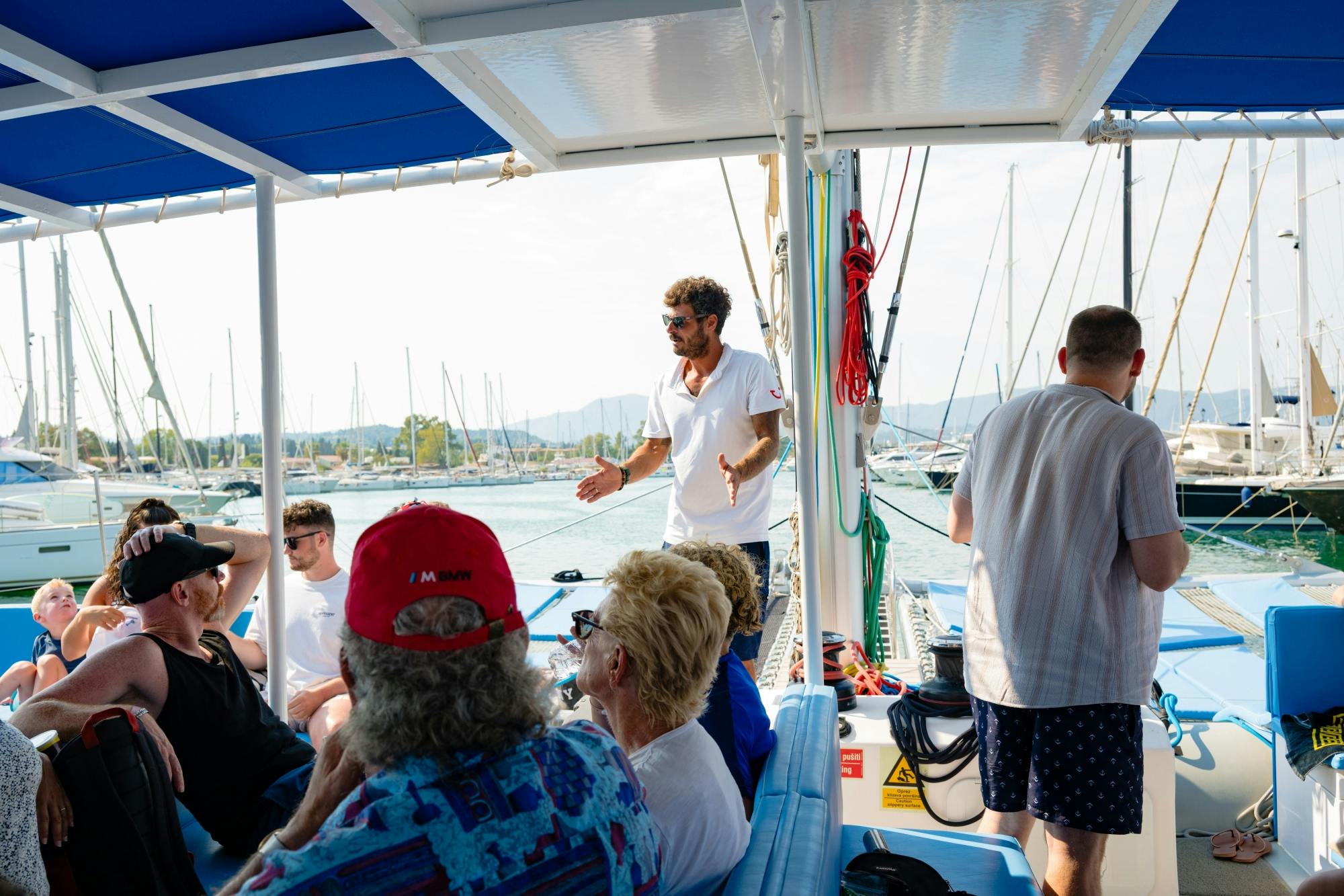 Adults-only Corfu sunset catamaran cruise with drinks, dinner and optional transfers