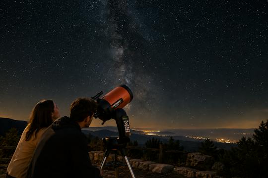 Excursion d'observation du ciel à Paphos avec observation au télescope et boissons