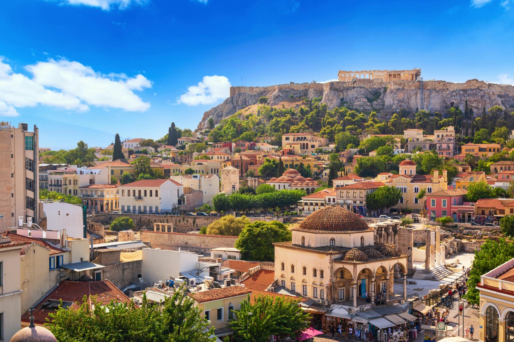 E-trike-tour door Athene met het spel ‘Griekse goden’ en een ijsstop