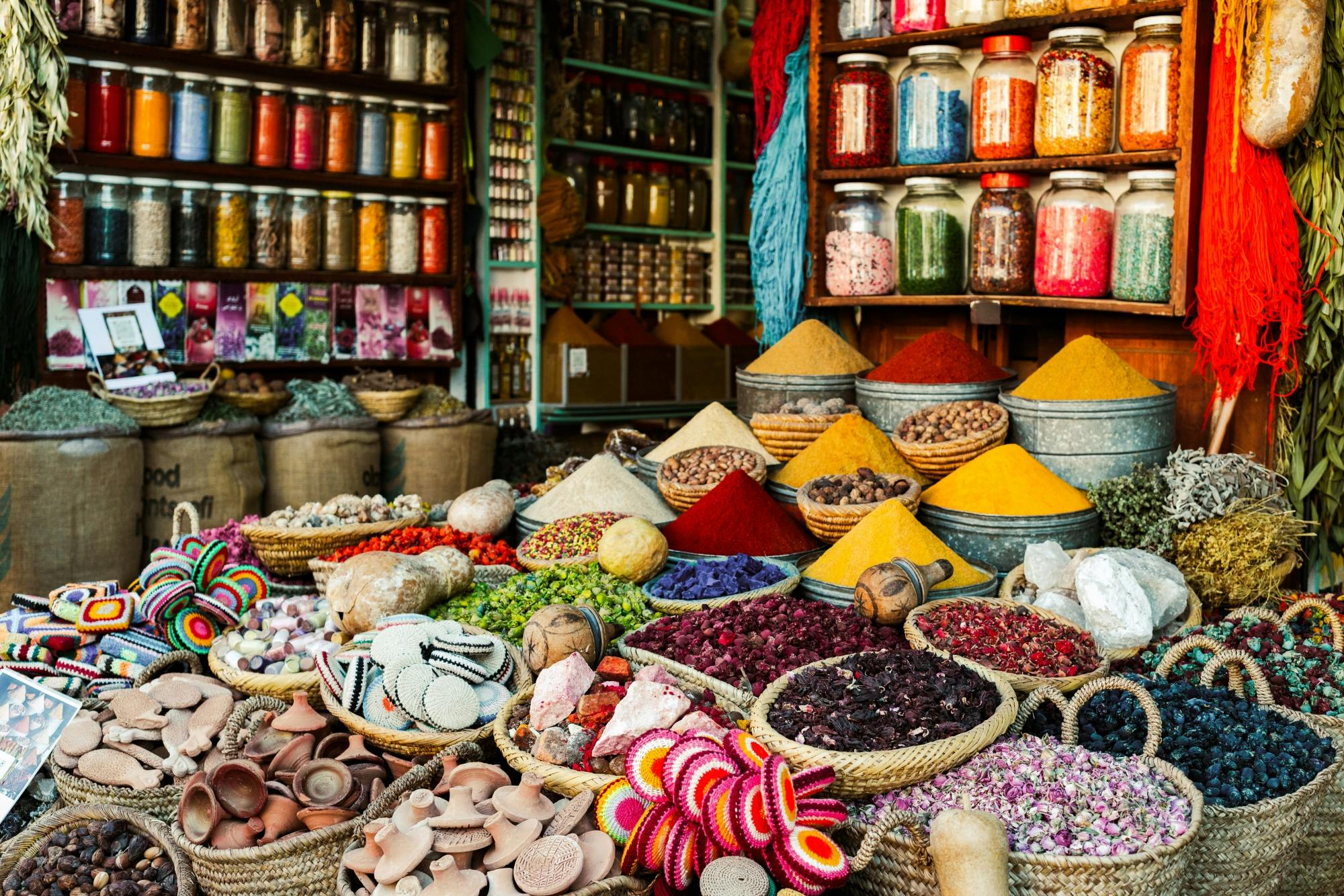 Jardin Majorelle, Bahia Palace and souks guided walking tour