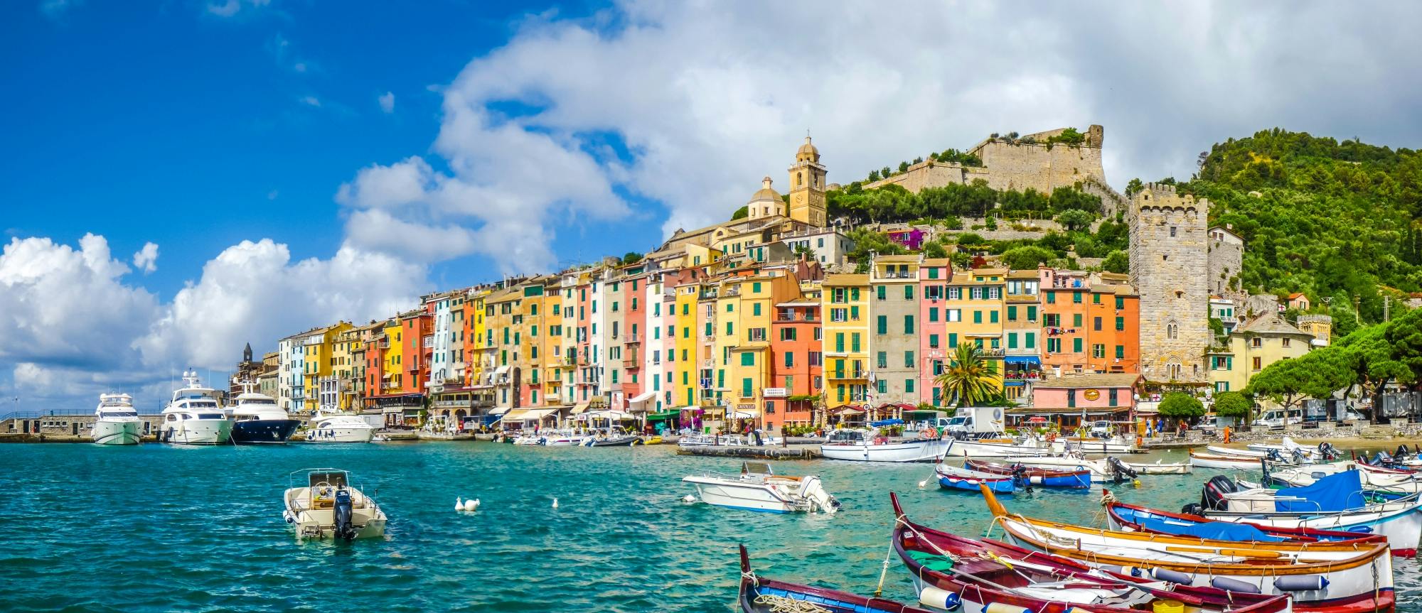 Excursion en bateau au coucher du soleil dans les Cinque Terre, à Portovenere et à Lerici