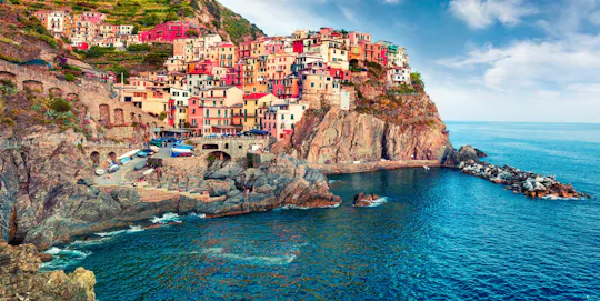 Całkowita wycieczka łodzią przez Cinque Terre od La Spezia przez cały dzień
