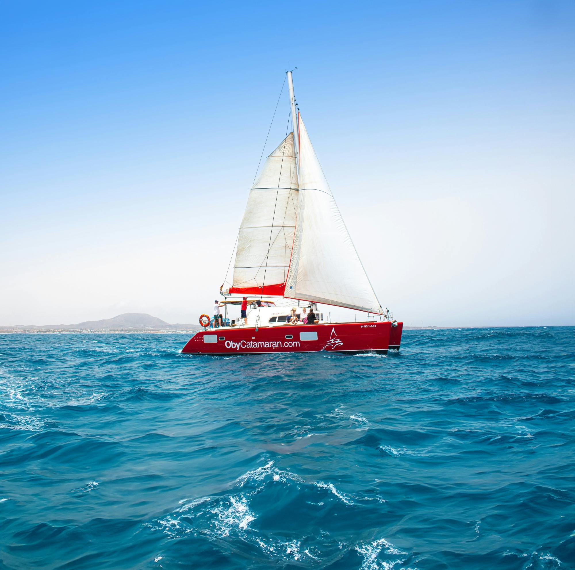 Fuerteventura Oby Catamaran Cruise to Lobos with snorkelling