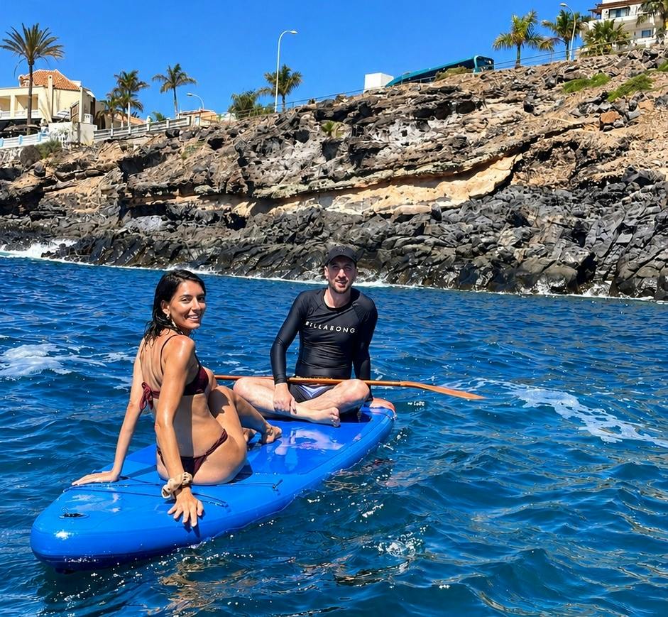 Guided paddleboarding tour in Playa Paraiso