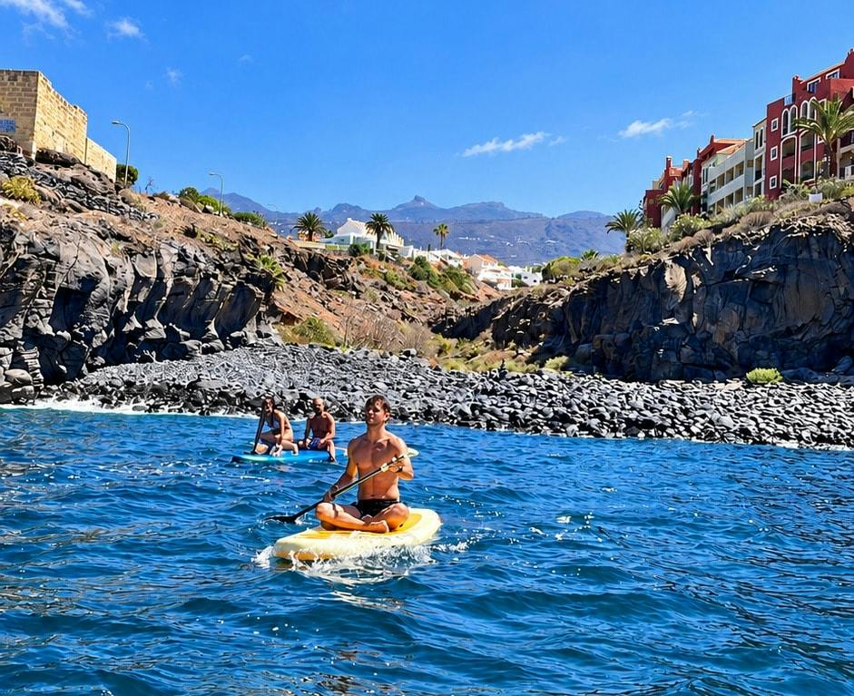 Guided paddleboarding tour in Playa Paraiso