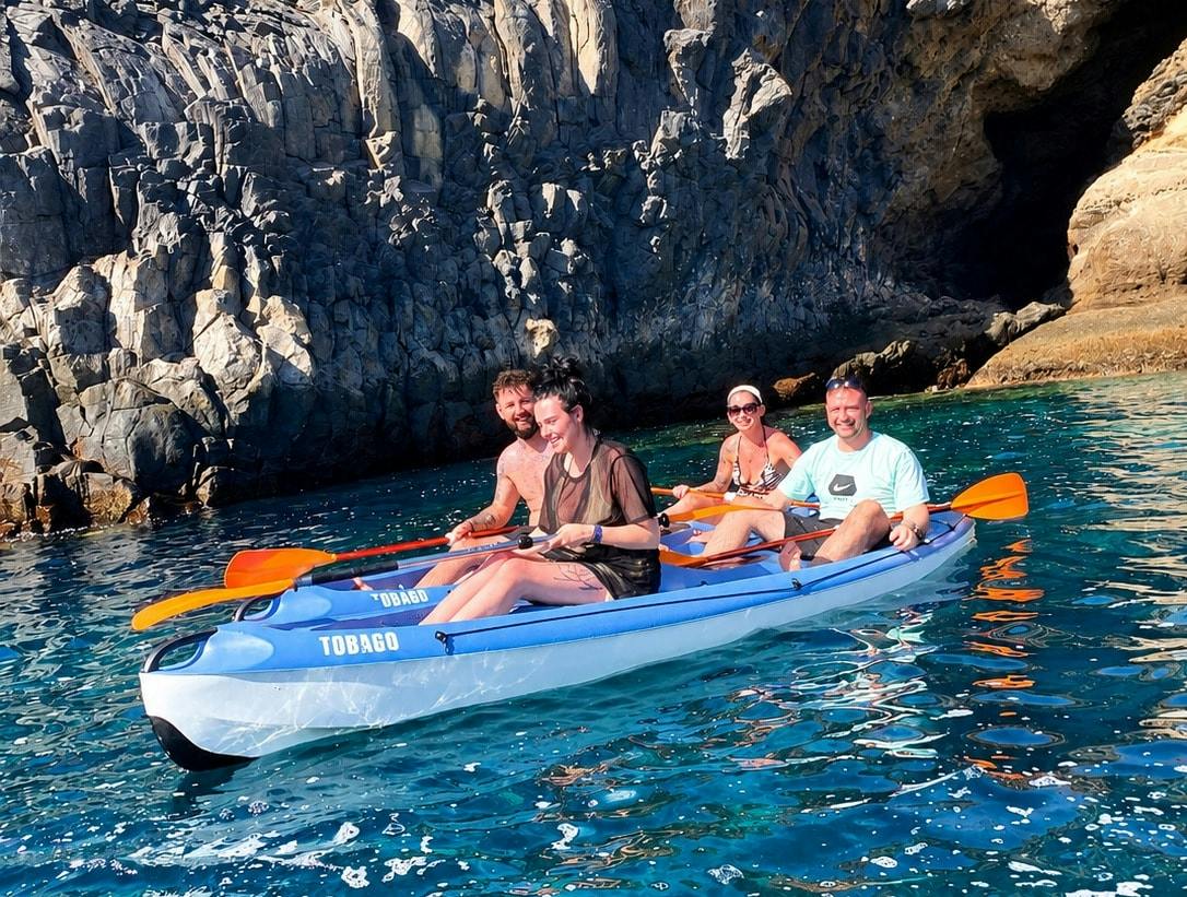 Guided kayak tour from Playa El Pinque