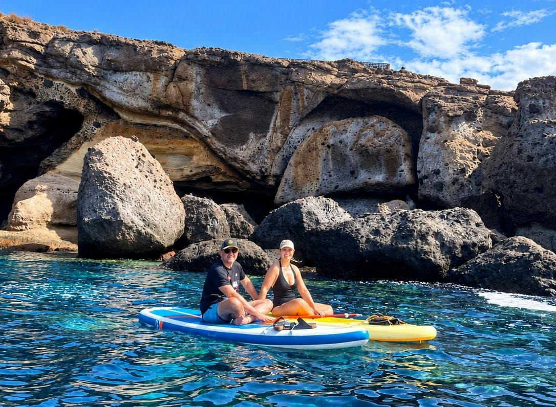 Guided paddleboarding tour in Playa Paraiso