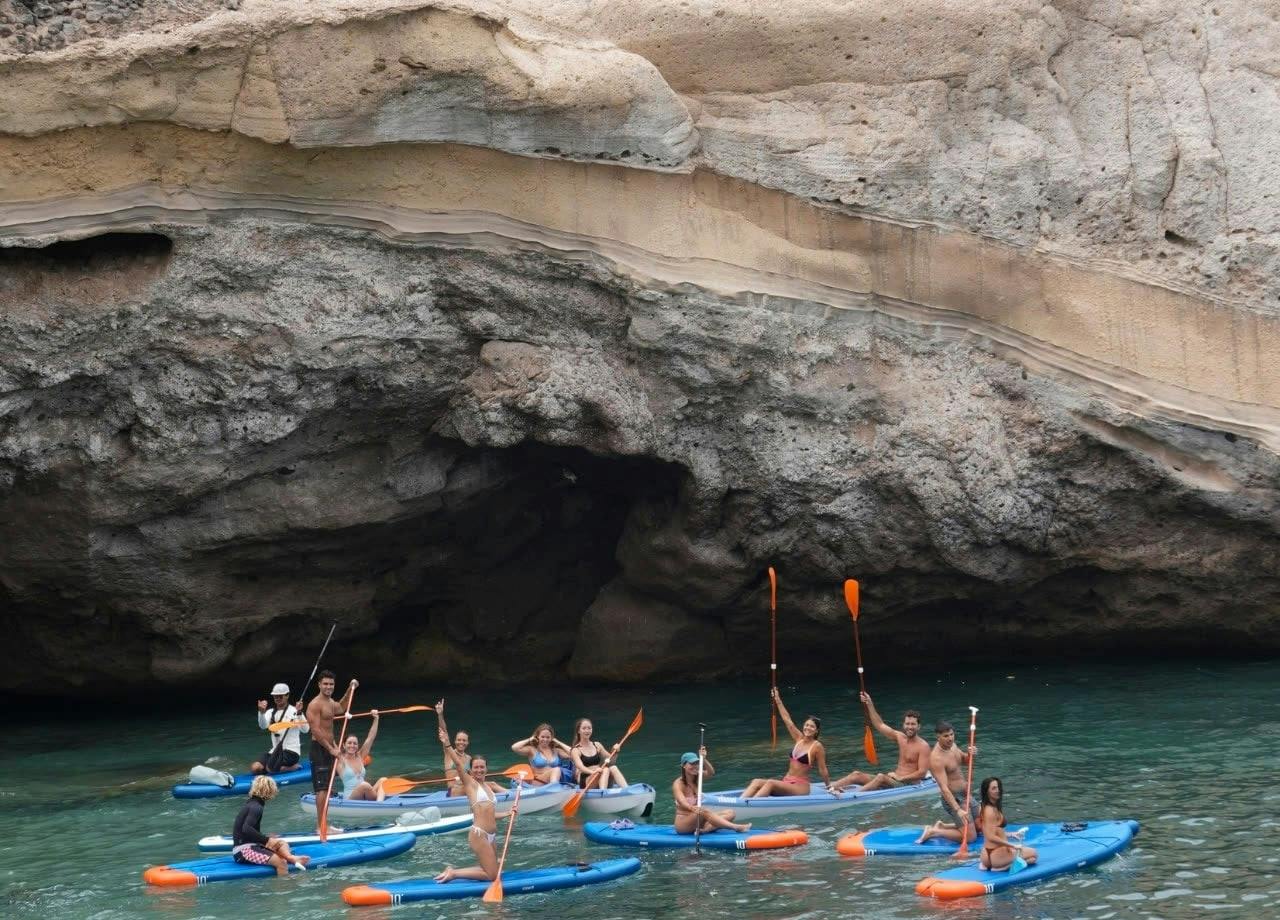 Guided paddleboarding tour in Playa Paraiso