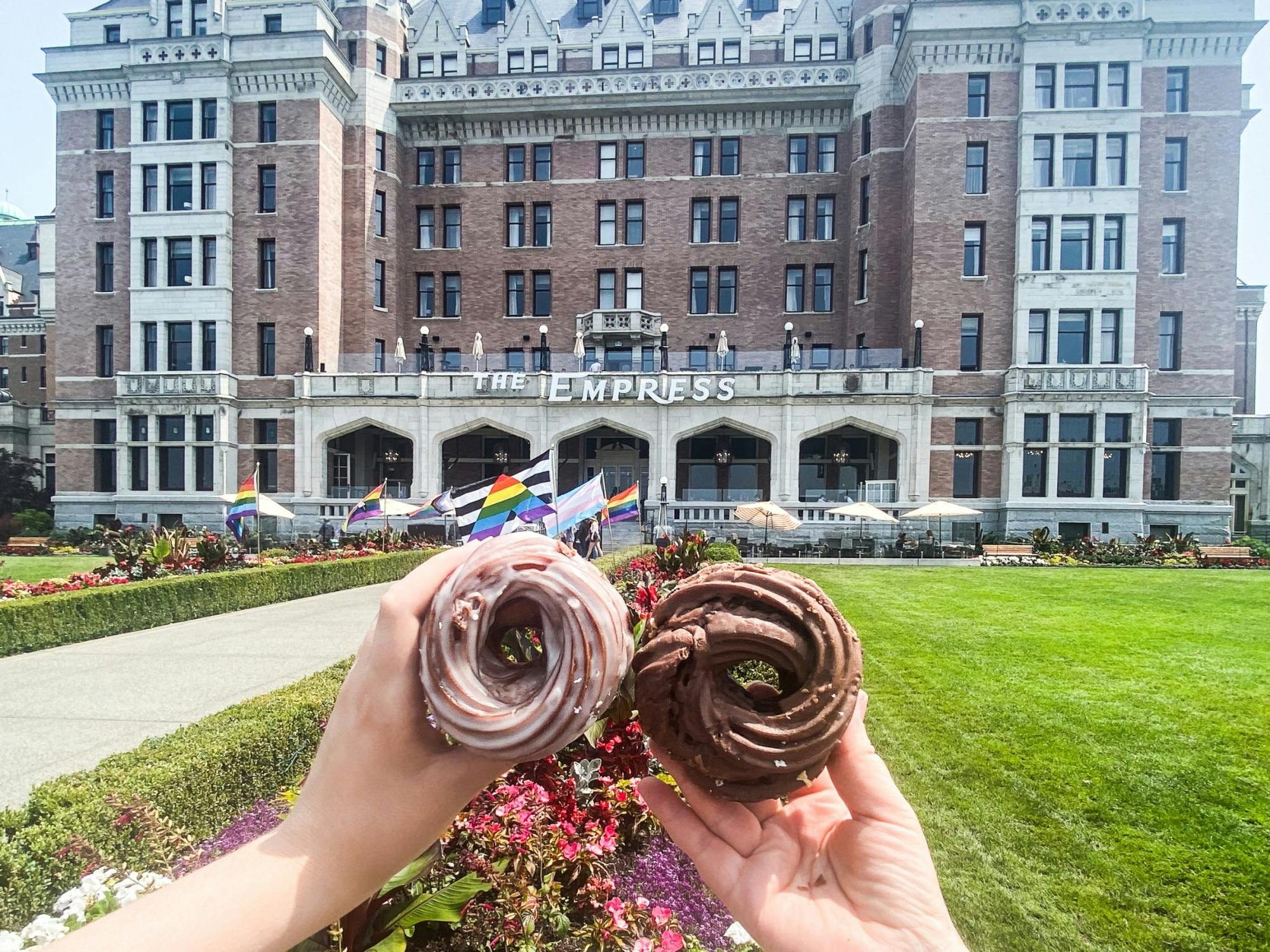Passeio panorâmico de donuts pela baixa de Victoria com vista para o porto