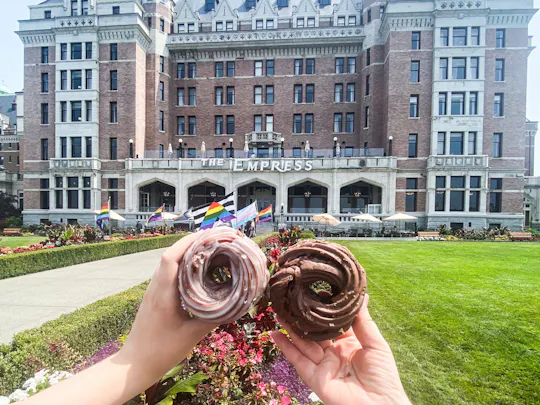 Passeio panorâmico de donuts pela baixa de Victoria com vista para o porto