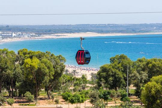 Marokko kabelbaantocht naar de Kasbah van Agadir Oufella