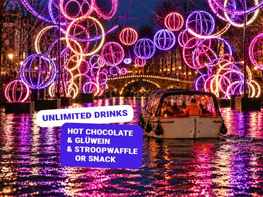 Amsterdam Light Festival rondvaart op een luxe boot
