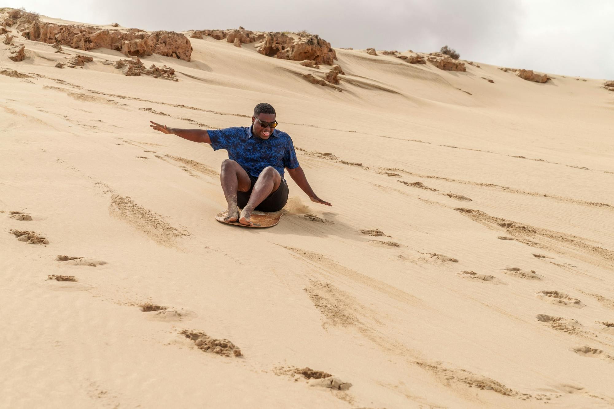 Sandboarding session on Morra de Areia’s Dunes in Boa Vista