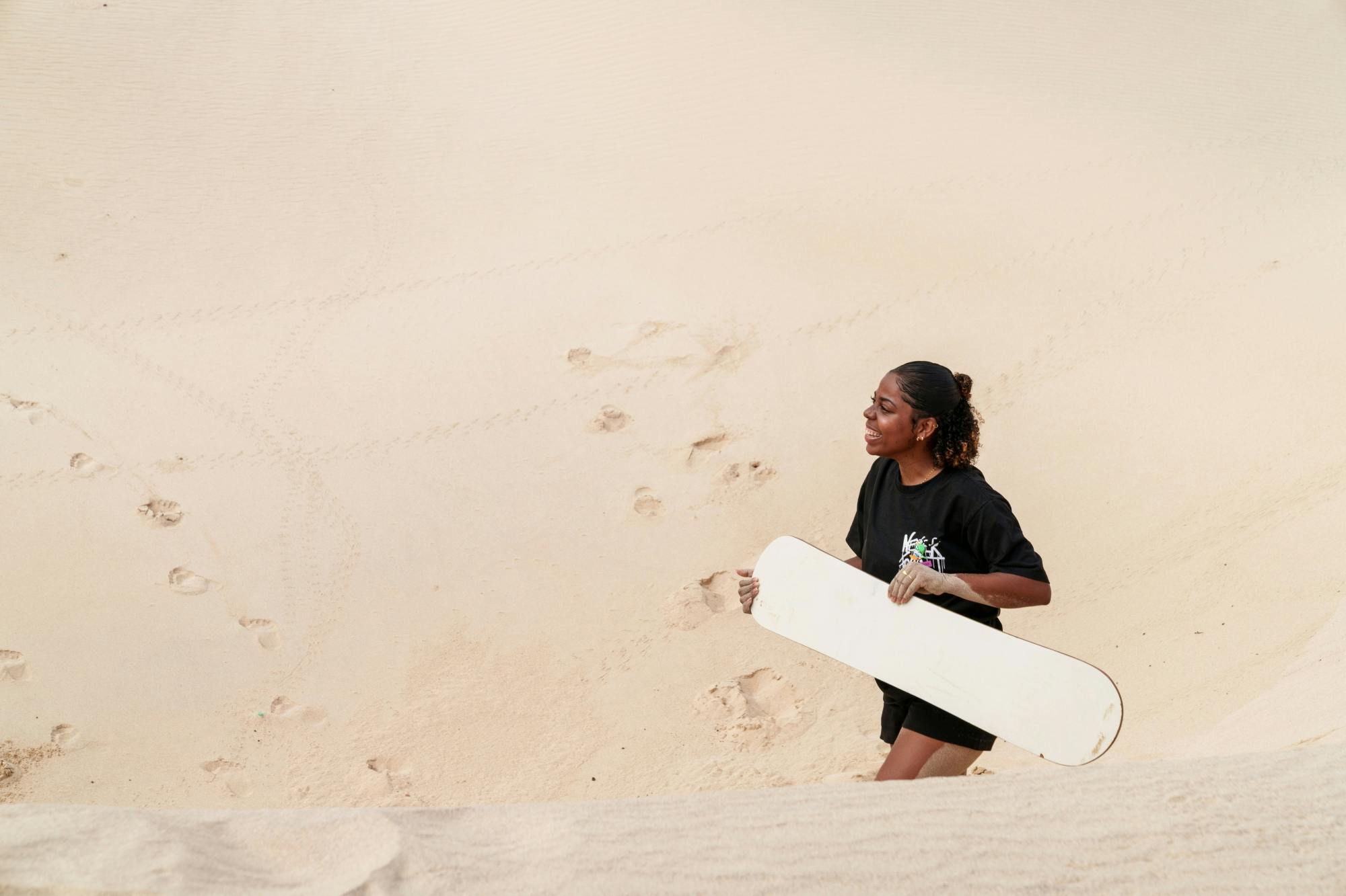 Sandboarding session on Morra de Areia’s Dunes in Boa Vista