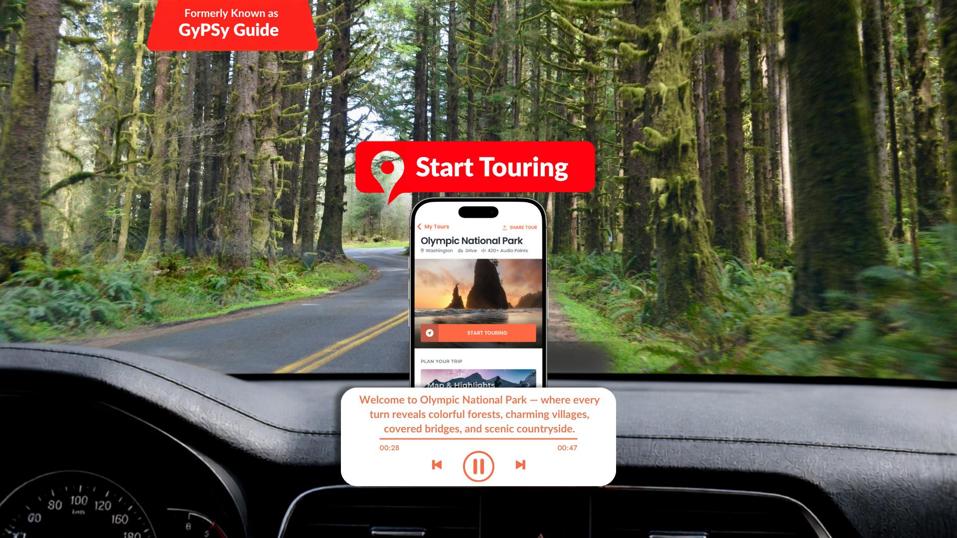 Audio-Guided Driving Tour through Olympic National Park