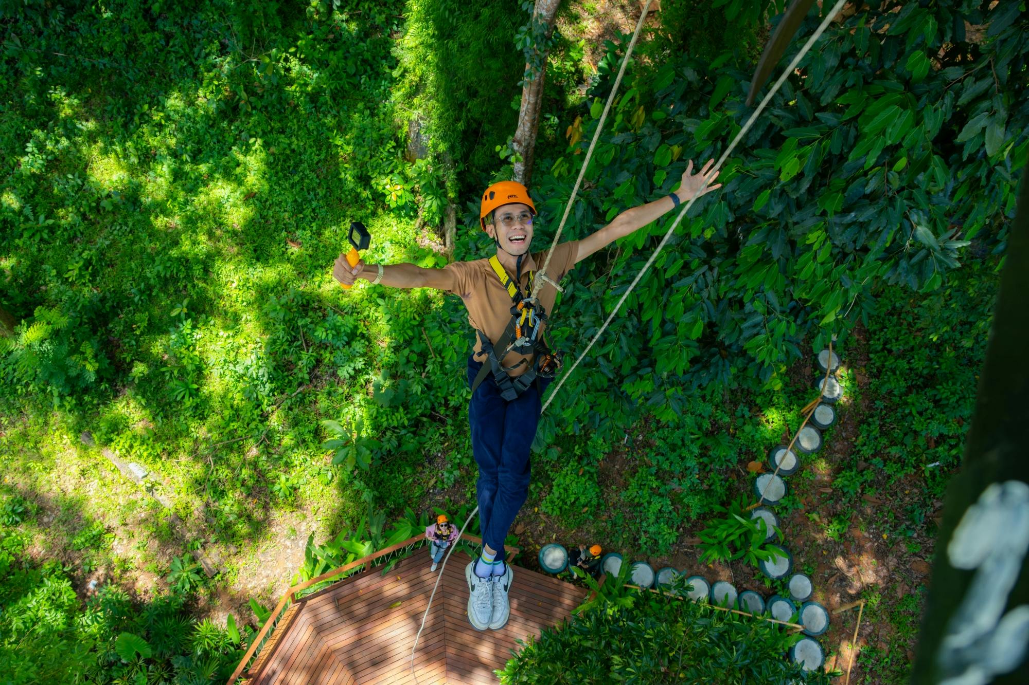 Zip-line jungle adventure in Khao Lak