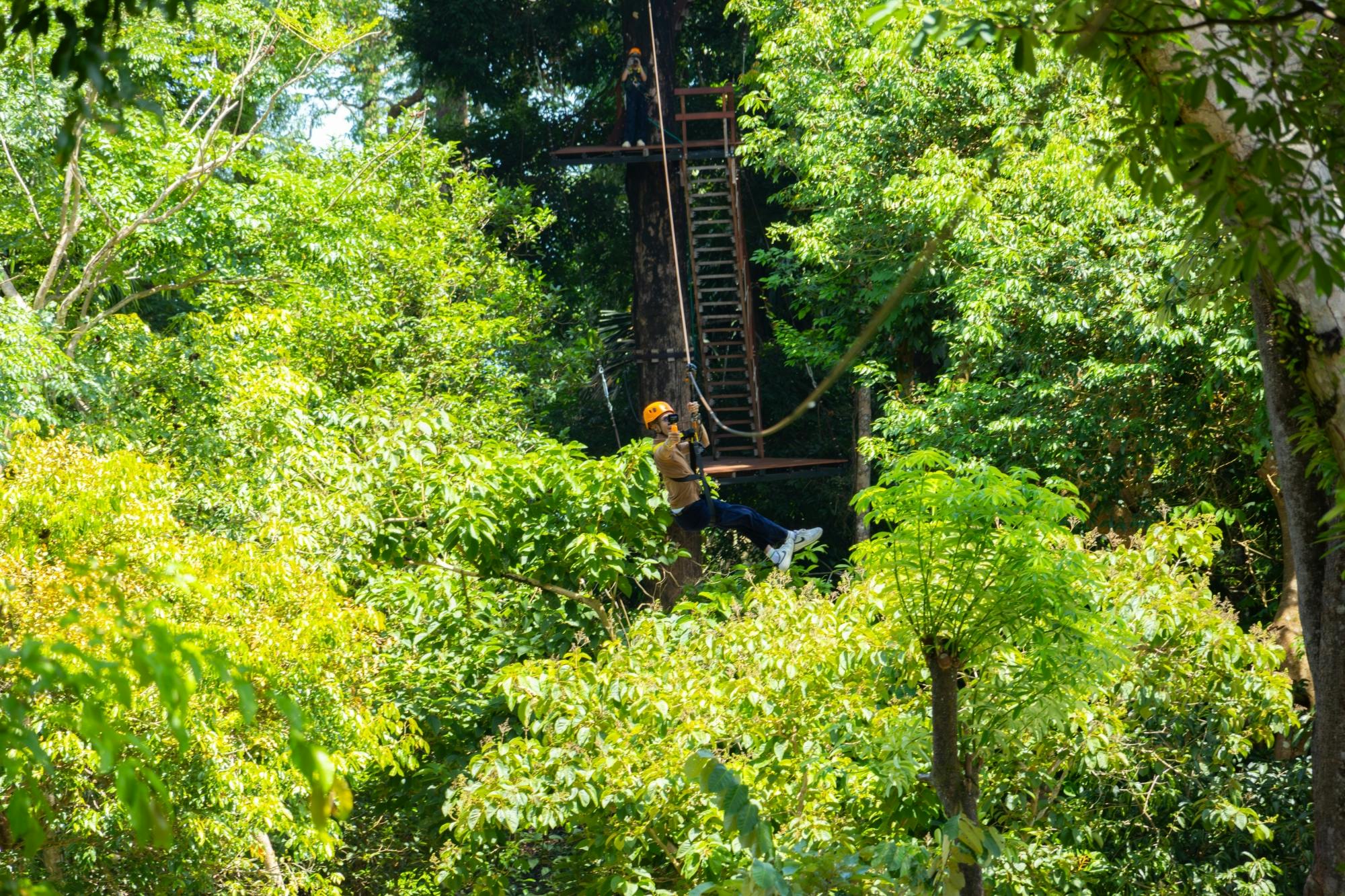 Zip-line jungle adventure in Khao Lak