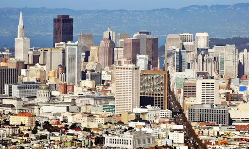 san francisco - city tour - view from above
