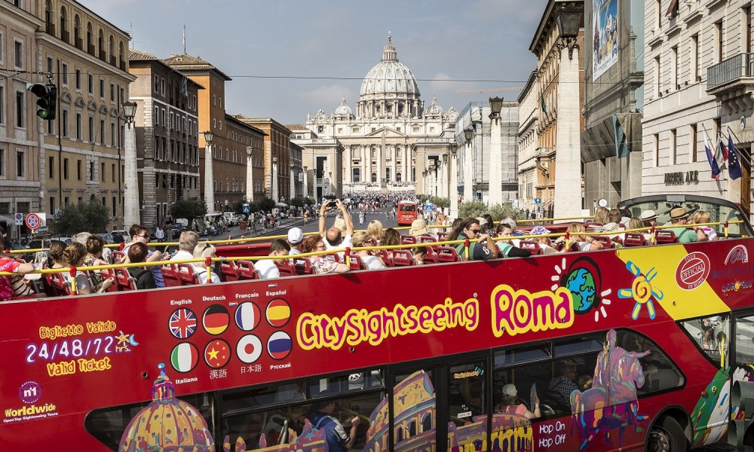 Rome Hop-on Hop-off Bus Tour - 24, 48, 72-Hour Tickets