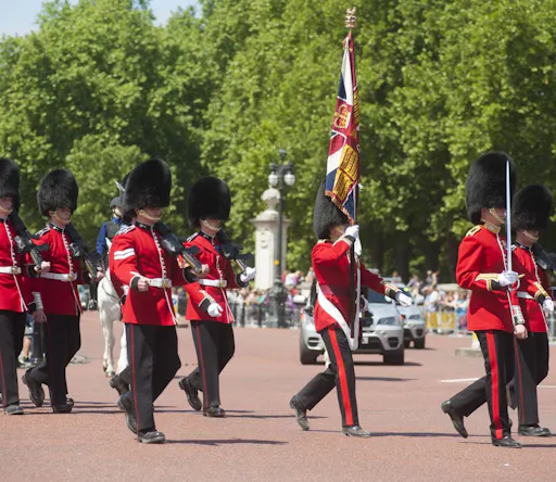 Guards in London visit