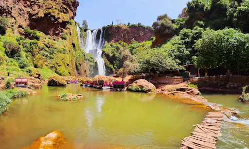 Wooden Bridge on Ouzoud River, Morocco.jpg