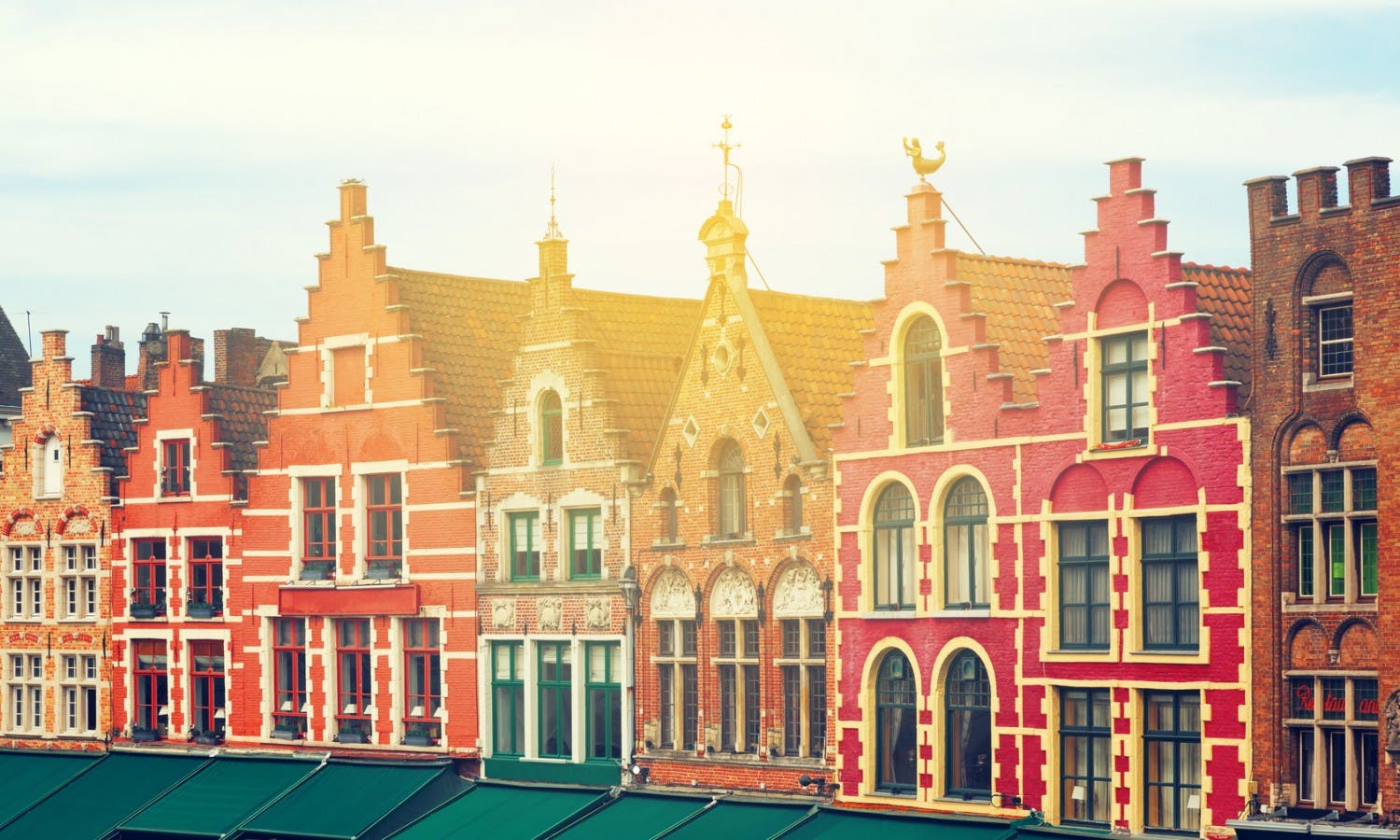 Medieval city Brugge, Belgium. Beautiful Grote Markt.jpg