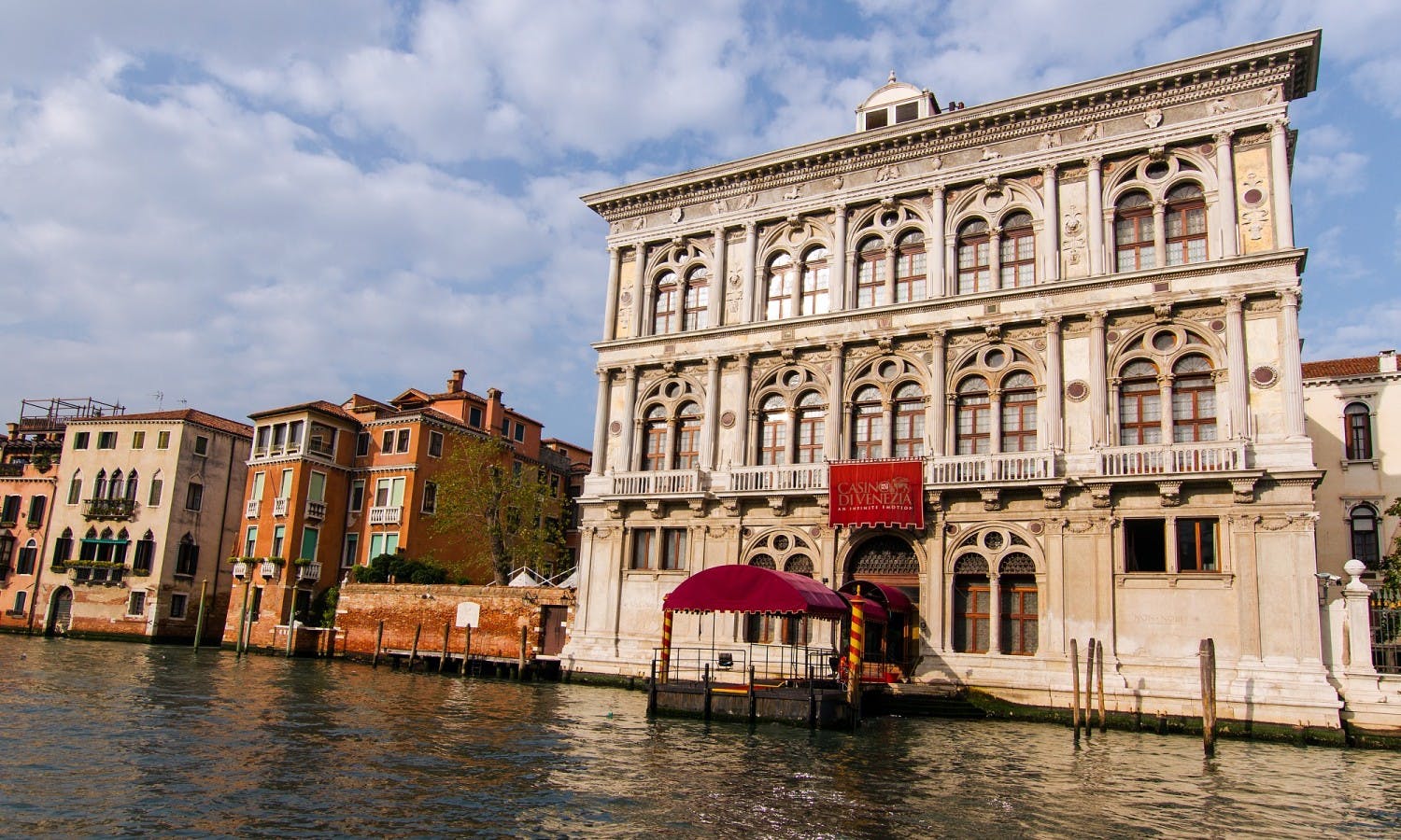 Venezia in barca con Canal Grande e Isola di San Giorgio Maggiore