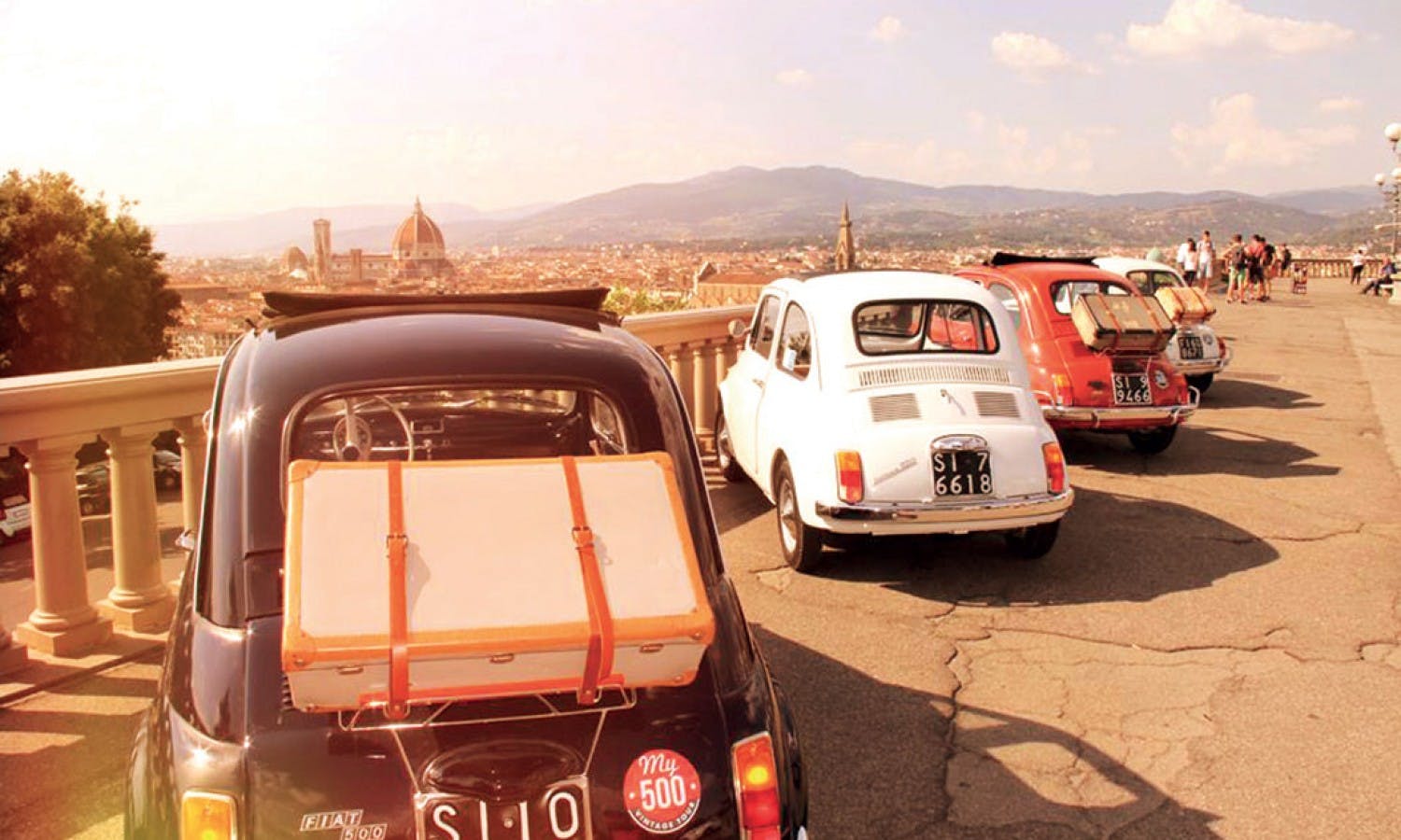 Fiat 500 vintage tour and Chianti roads from Siena with wine tasting and lunch-0