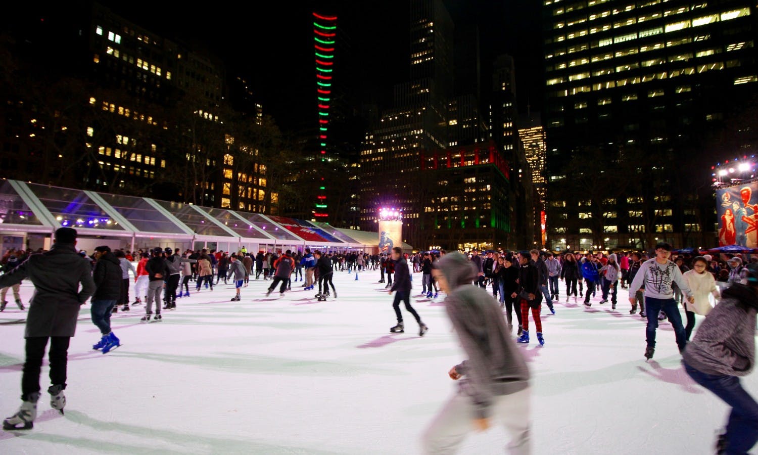 Bank of America Winter Village ice skating rink